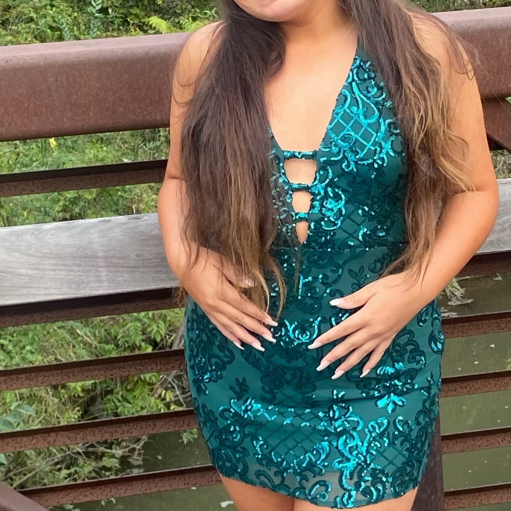 Emerald Green Cocktail Dress